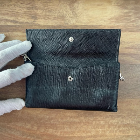 Authentic Prada black Saffiano leather Wallet on Chain - Picture 5 of 13